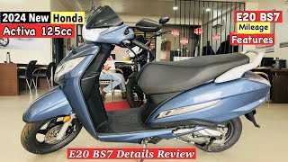 2024🔥New Honda Activa 125 cc Disc Brake Full Review  Price Mileage Features   Honda Activa 125 [upl. by Sorips688]