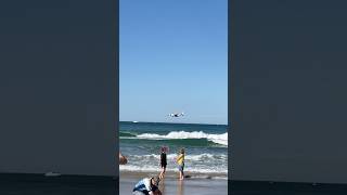 Lockheed T33 flying low over the water at Pacific Airshow Gold Coast shorts pacificairshow [upl. by Ardaed399]