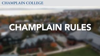 Champlain Rules  Champlain College [upl. by Frierson]