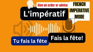 Limpératif I French imperative verb mode [upl. by Nevetse]