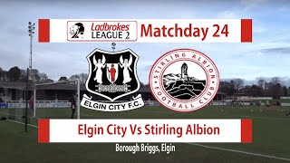 Elgin City Vs Stirling Albion Highlights 160219 [upl. by Senalda]