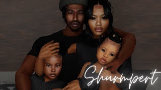 Sims 4 CAS  Shumpert Family  CC Folder amp Sim Download [upl. by Merril]