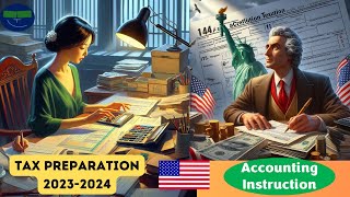 Small Business  How to Pay Income Tax Example 7250 Tax Preparation 20232024 [upl. by Lezirg]