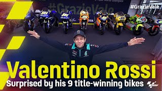 Valentino Rossi surprised by his 9 titlewinning bikes [upl. by Ertnod]