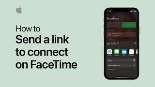 How to send a link to connect on FaceTime iPhone iPad and iPod touch  AppleSpport [upl. by Adlee]