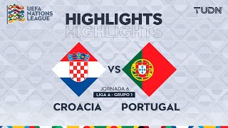 HIGHLIGHTS  Croacia vs Portugal  UEFA Nations League 2024  TUDN [upl. by Vivianne]