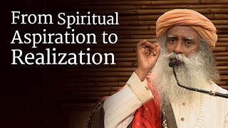 From Spiritual Aspiration to Realization  Sadhguru [upl. by Eahsat233]