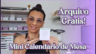 MINI CALENDÁRIO 2025  ARQUIVO GRÁTIS [upl. by Prager]