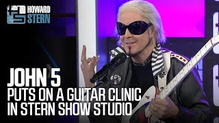 John 5 Puts on a Guitar Clinic in the Stern Show Studio [upl. by Asserrac]