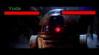 Star Wars Episode 5 Yoda vs R2D2 Boss Fight [upl. by Ardnnaed]