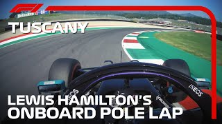 Lewis Hamiltons Pole Lap  2020 Tuscan Grand Prix  Pirelli [upl. by Edieh]