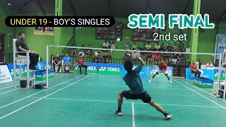 SEMI FINAL Under 19  Boys Singles  2nd set  Yohenba Singh 🆚 S Tamang🏸🏸 [upl. by Roseanna197]