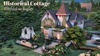 Historical Cottage  Sims 4  Stop Motion Build  No CC [upl. by Mcgaw]