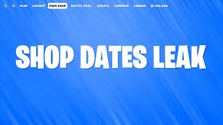 All Item Shops Leaked [upl. by Casandra]