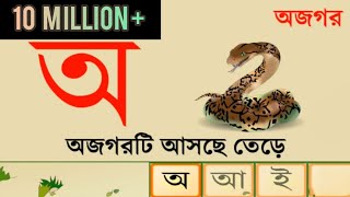 Bangla Alphabets  হাতেখড়ি  বাংলা বর্ণমালা  বাক্য গঠন  বাংলা ভাষা শিখা [upl. by Astera]