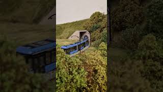 Straßenbahn auf meiner h0 Modelleisenbahn Anlage modelleisenbahnen railway train Modellbahn [upl. by Ennaeirb]