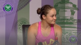 Ashleigh Barty Fourth Round Press Conference Wimbledon 2019 [upl. by Ecirtal]