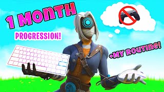 1 MONTH Fortnite Keyboard and Mouse Progression Controller to KBM [upl. by Alecram]