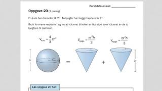Triksing med formler i eksamensoppgave del 1 2019 [upl. by Supmart435]