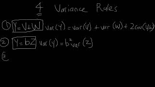 4 variance rulesDougherty Review ChapterEconometrics [upl. by Garda702]