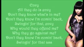 Nicki Minaj  Envy Lyrics Video [upl. by Eelime307]