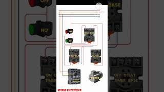 ON delay Off delay timer with contactor connection [upl. by Blanca406]