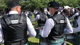 HD Inveraray amp District Pipe Band  Walking to the line at UK Championships 2018 [upl. by Farl]