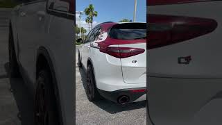 Alfa Romeo Stelvio Muffler Delete Exhaust Revs shorts [upl. by Akineg939]