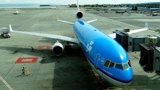 KLM MD11  TakeoffLanding  PHKCD SFOAMS [upl. by Dnomso]