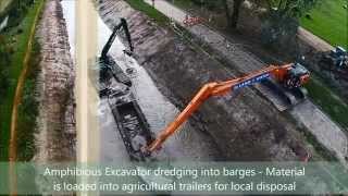 Dredging the Rivers Parrett and Tone on the Somerset Levels [upl. by Durant67]