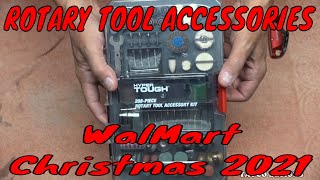 Christmas 2021 WalMart Hyper Tough 208 Piece Rotary Tool Accessory Kit [upl. by Lupe]