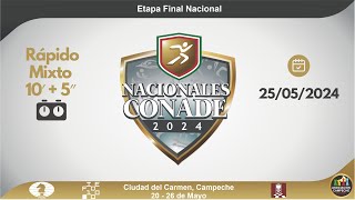 Juegos Nacionales CONADE 2024 Rápido Mixto 10  5 [upl. by Yelwah]