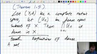 Lecture 4 Functional Analysis  Complete metric spaces continued [upl. by Hardunn]