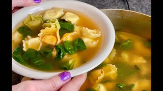 Tortellini Soup Recipe [upl. by Ydak447]