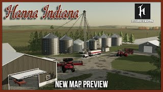 NEW Map PREVIEW  Hanna Indiana 4x  PCMac Only  Farming Simulator 22 [upl. by Mhoj203]