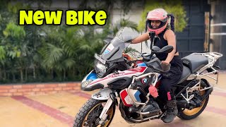 New Bike BMW R1250 GSA  RiderGirl Vishakha🇮🇳 [upl. by Moria432]