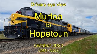 Drivers eye view Murtoa to Hopetoun Oct 2023 [upl. by Tome424]