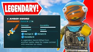 How To Make LEGENDARY Weapons and Tools in LEGO Fortnite Odyssey [upl. by Neetsirk]