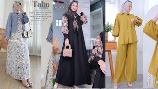 Spesial Model Dress Untuk Semua Acara  Model Baju Muslim modern Motif Terbaru [upl. by Russell618]