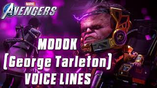 Marvels Avengers 2020 MODOK Dr George Tarleton Voice Lines [upl. by Raseta]