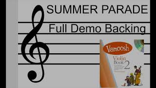 VAMOOSH VIOLIN BOOK 2  Summer Parade Full Backing DEMO [upl. by Bornie]