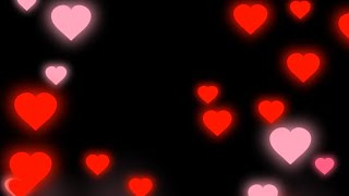 Heart with pink heart flying black screen  Black screen heart video effects download [upl. by Nidak]