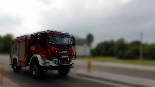 NOWOŚĆ Leśnik Iveco EuroCargo 150320 GBA 551N22 z JRG w Szczytnie udaje się alarmowo do pożaru [upl. by Mehelhteb]