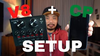 V8 Live Soundcard  Cellphone Setup The Easiest Way  Tagalog [upl. by Enitnatsnoc960]