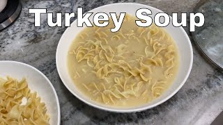 Souptober  Making Turkey Soup Out Of Frozen Turkey Bones [upl. by Kowatch545]