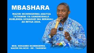 LIVE WAZIRI MCHENGERWA ANATOA TATHIMINI YA UANDIKISHAJI KUELEKEA UCHAGUZI WA SERIKALI ZA MITAA 2024 [upl. by Nossyla]