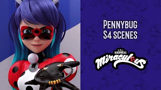 Miraculous  Pennybug scenes s4 [upl. by Schinica]