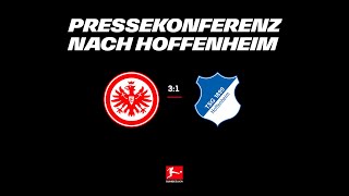 quotJungs hatten Gier Wachheit und Fokusquot I Pressekonferenz nach Eintracht Frankfurt  TSG Hoffenheim [upl. by Evad948]