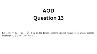 AOD Question 13 [upl. by Tertius491]