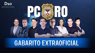 GABARITO EXTRAOFICIAL PC RO 2022  Direito Simples e Objetivo [upl. by Gall863]